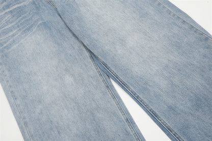 American High Street Wide Leg Denim Trousers Men