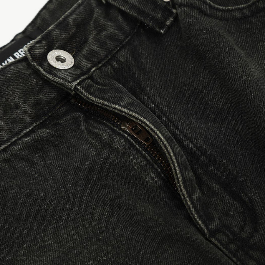 Men's Fashion Washed Denim Punk Pants