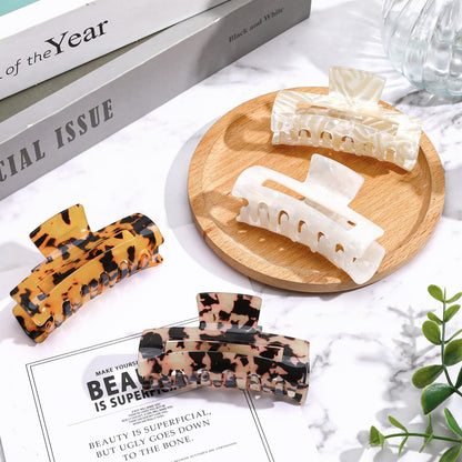 4Pcs Tortoise Hair Claw Clips