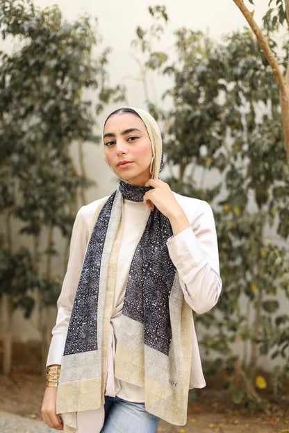 Satin Printed Hijab Printed Shawl Headscarf