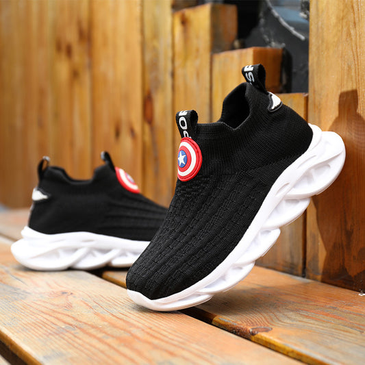 Children’s Knitted Sneakers – Kids’ Small White Shoes for Boys