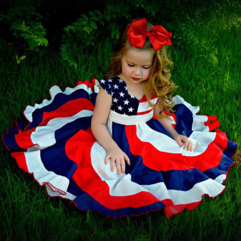American Flag Twirl Dress