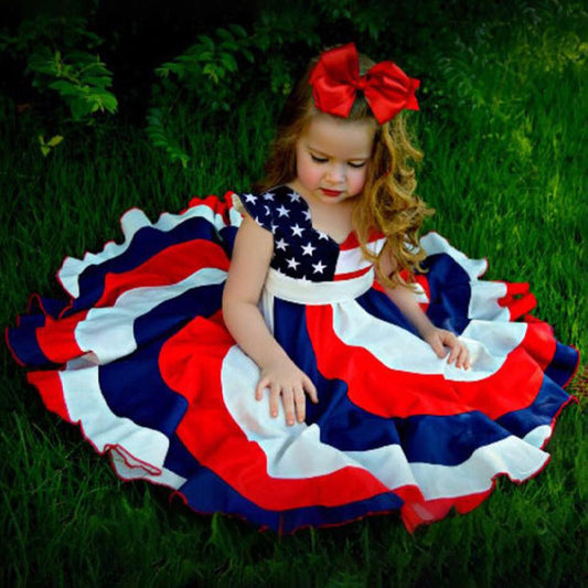 American Flag Twirl Dress