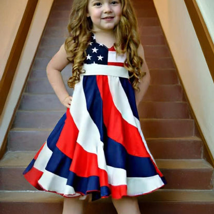 American Flag Twirl Dress