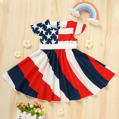 American Flag Twirl Dress