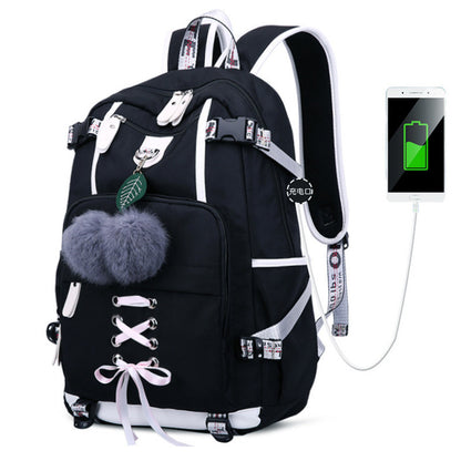 Women’s Laptop Backpack – USB Charging Waterproof Computer Bag