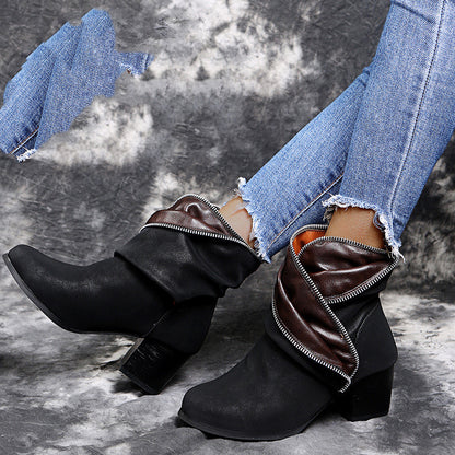 Thick Heel Women Fashion Single Shoes