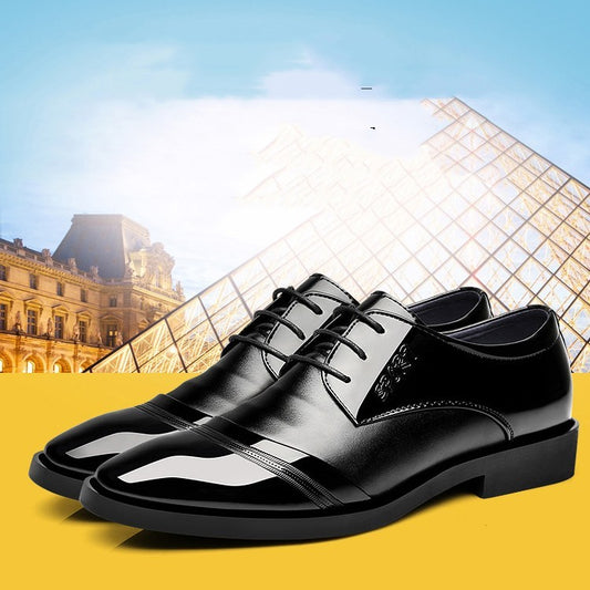 Men’s Korean Style Pointed Leather Shoes – Casual Fashion Business Wear