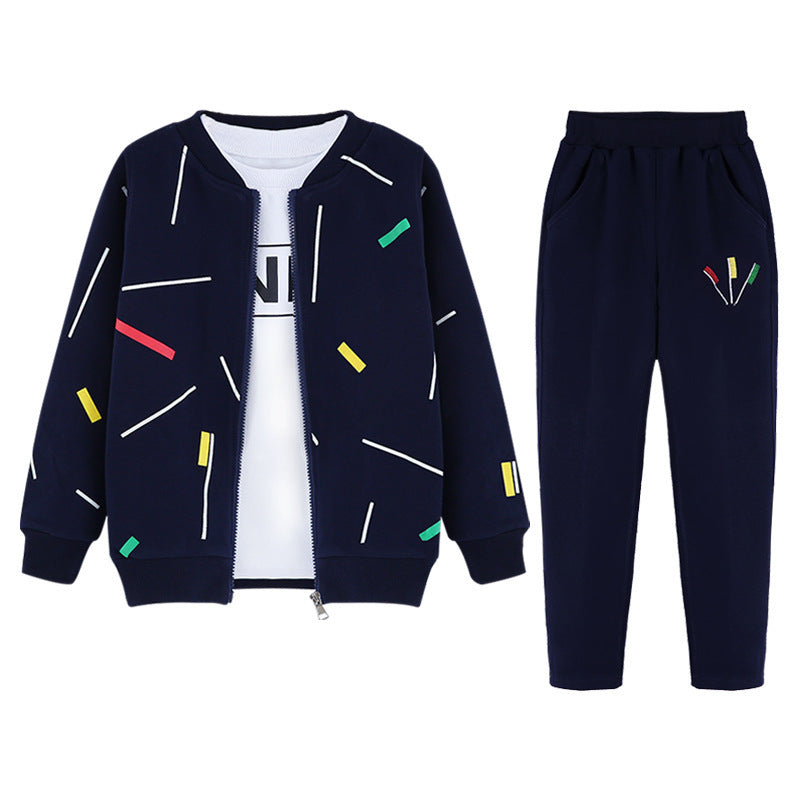 Two-piece Western Style Handsome Boy Clothes
