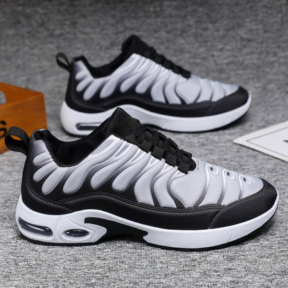 Men’s Air Cushion Sneakers | Color block Lace-Up Fashion Sports & Casual Shoes