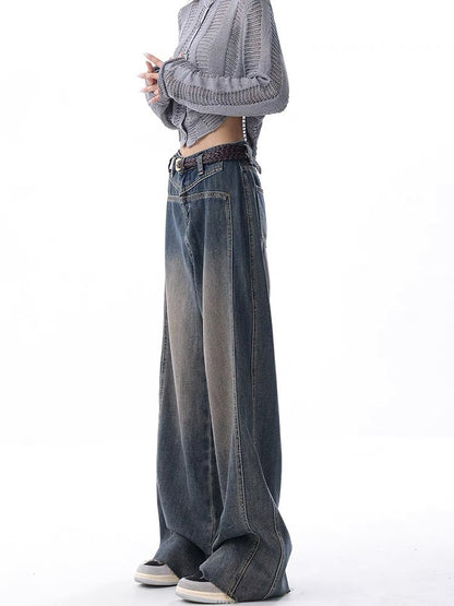 Women’s Nostalgic Raw Hem Wash Jeans