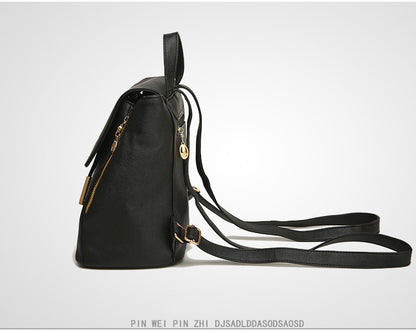 Women’s PU Leather Backpack – High Quality School Bag for Teen Girls with Top Handle