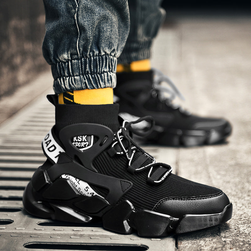 Men’s Height Boost Sneakers – Thick-Soled Casual Running Shoes