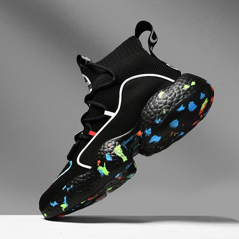 Men’s Breathable Sneakers – Lightweight Vulcanized Running Shoes