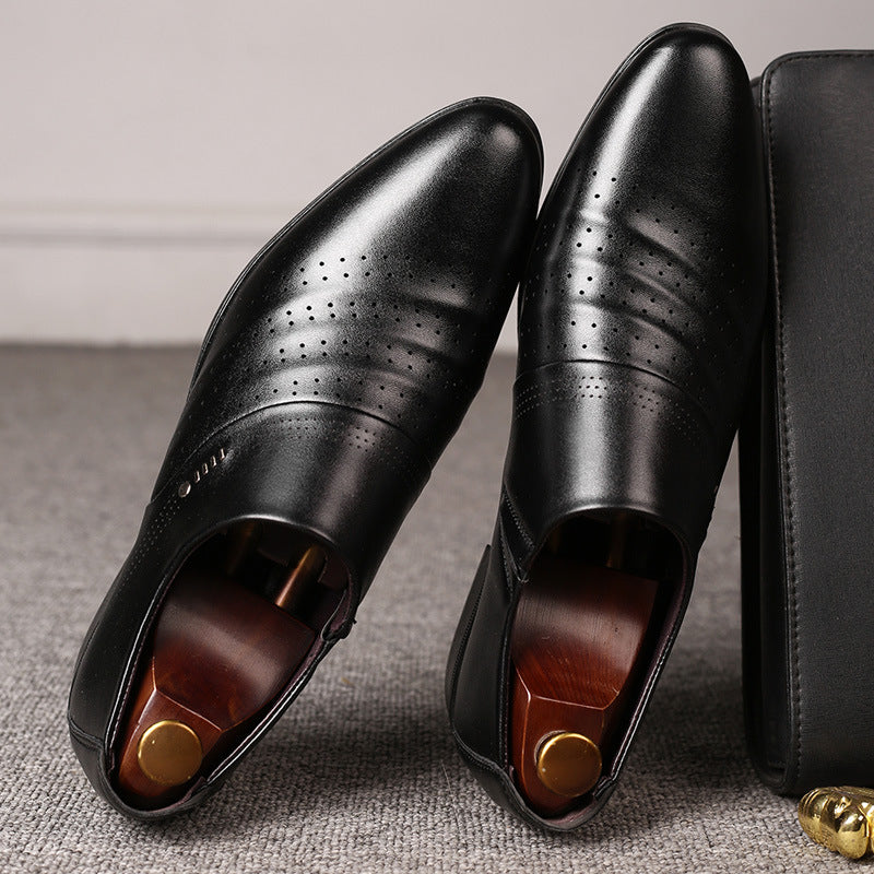 Men’s Casual Leather Pointed Toe Shoes