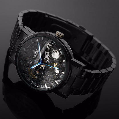 Men’s All-Black Automatic Mechanical Fashion Watch