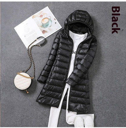 Women's Mid-length Fashion Lightweight Down Jacket