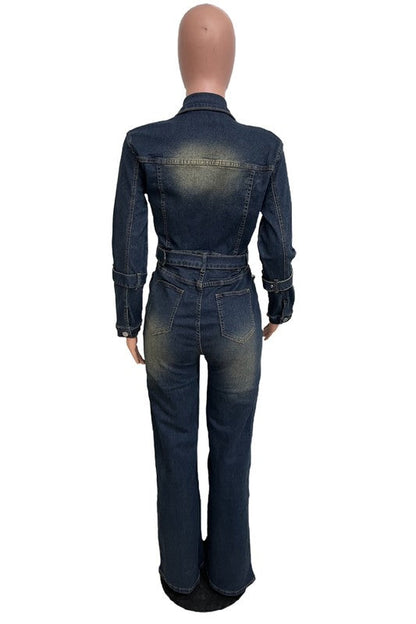 WOMEN FASHION DENIM JUMPSUIT