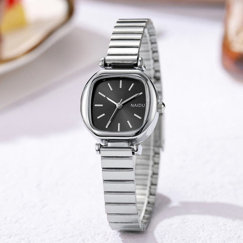 Women’s Fashion Simple Small Square Steel Watch