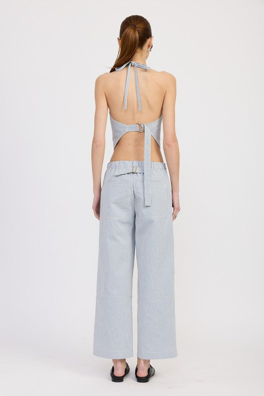 HALTER NECK BUSTIER TOP