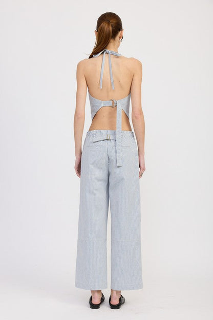 HALTER NECK BUSTIER TOP