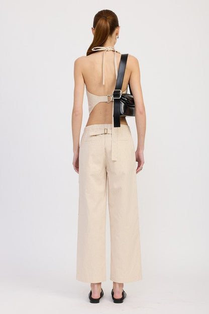 HALTER NECK BUSTIER TOP