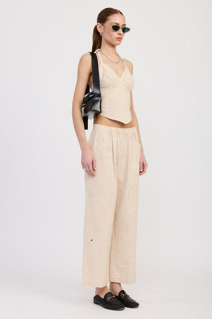 HALTER NECK BUSTIER TOP