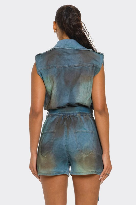 Urban Edge Zipper Utility Romper