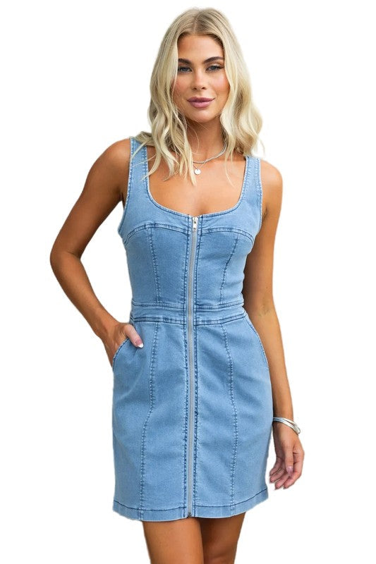 WOMEN FASHION DENIM DRESS
