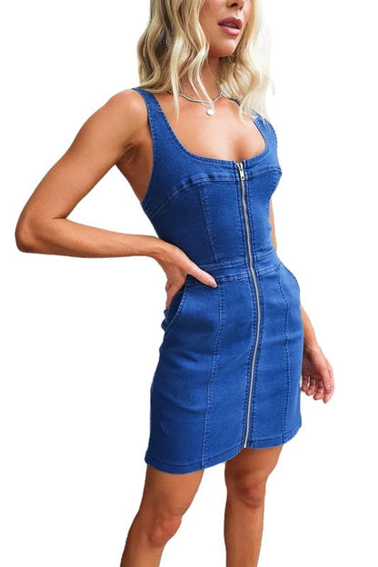WOMEN FASHION DENIM DRESS