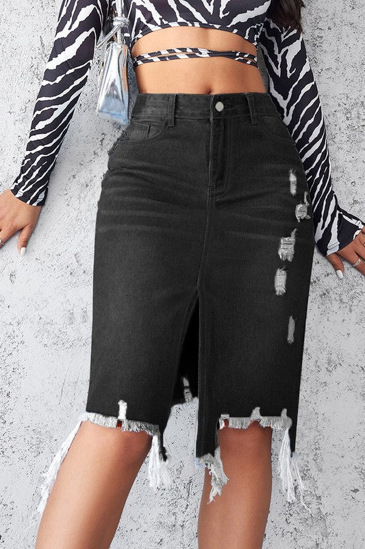 WOMEN FASHION DENIM SKIRT
