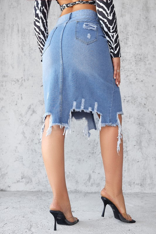 WOMEN FASHION DENIM SKIRT