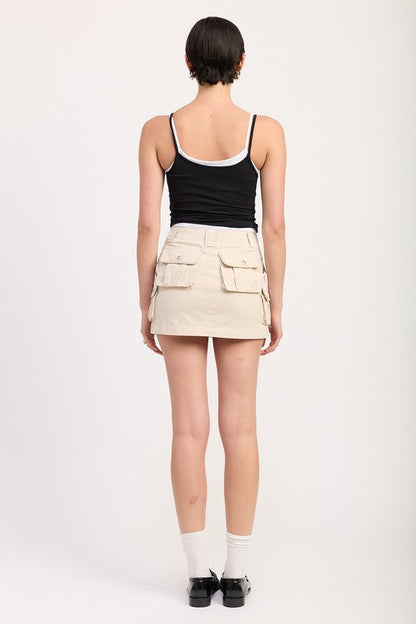 CARGO MINI SKIRT