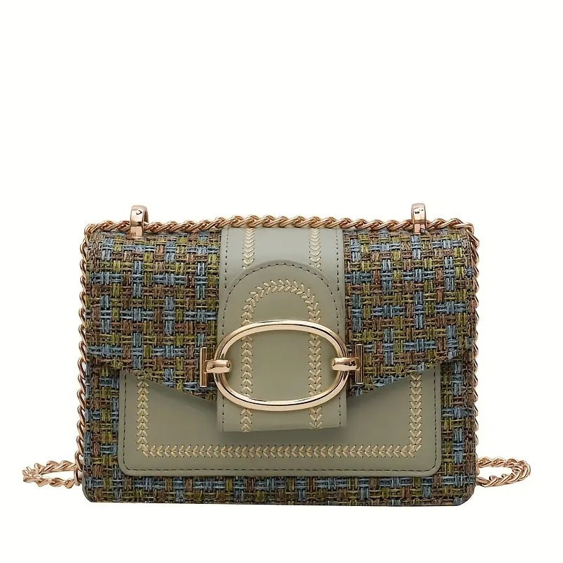 Women’s PU Crossbody Bag – Small Luxury Chain Shoulder Purse