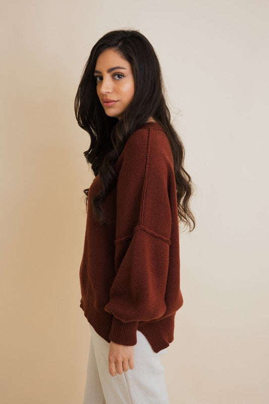 Cozy Mood Oversized Pullover Sweater