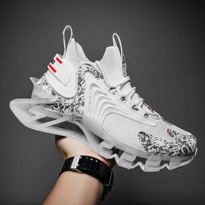 Men’s Breathable Mesh Running Sneakers – Anti-Skid Sports Shoes