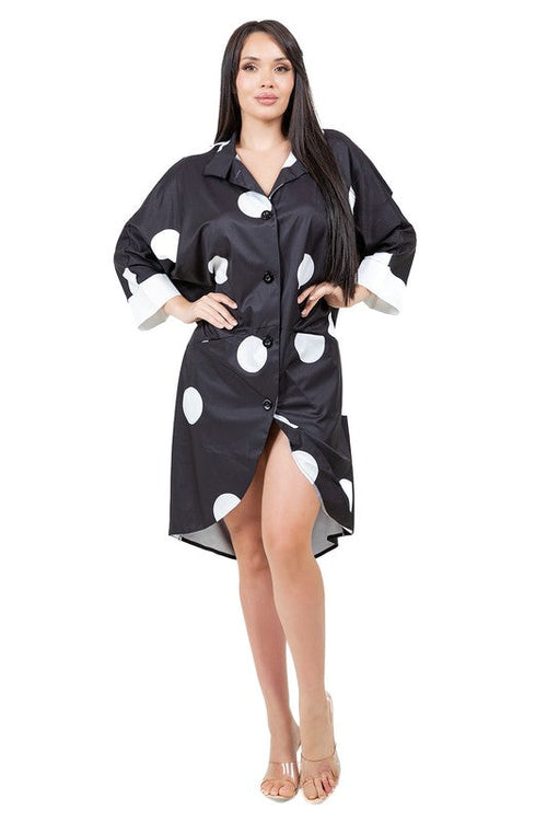 WOMEN FASHION SHIRT DRESS