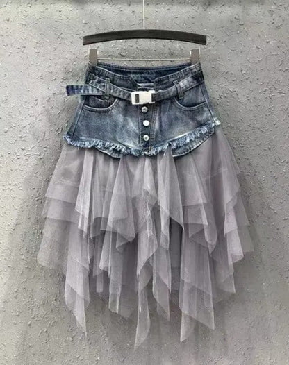 Denim tutu skirt
