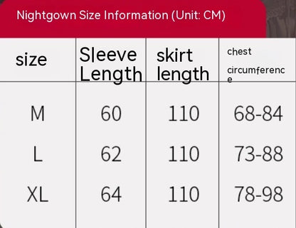 New V-neck Nightdress Ice Silk Women