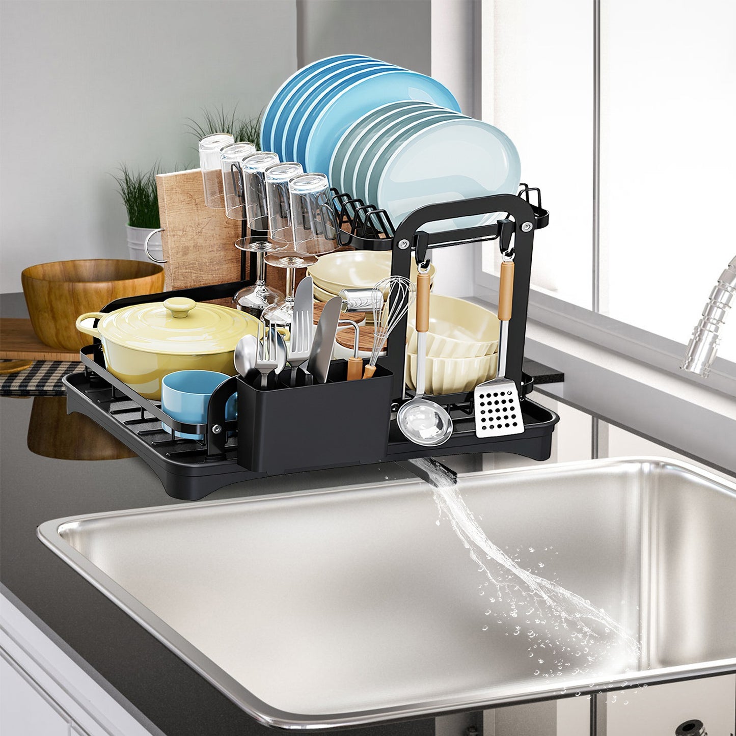 Dish Drying Rack For Kitchen Counter