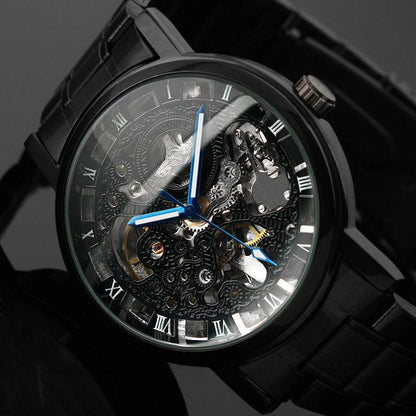 Men’s All-Black Automatic Mechanical Fashion Watch