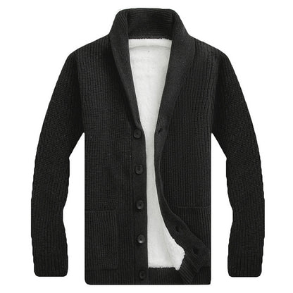 Autumn And Winter Sweater Knitwear Men's Cardigan Lapel