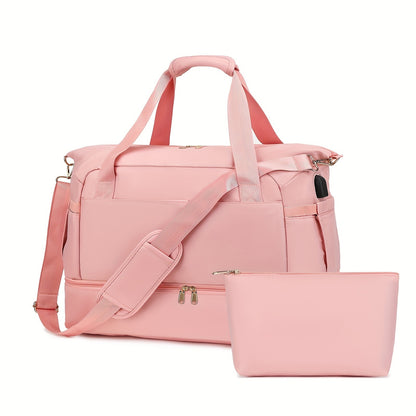 Women’s Travel Duffel Bag – Sports, Gym, Yoga, Weekender Overnight Tote