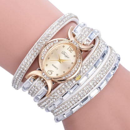 Women’s Casual Rhinestone Dress Bracelet Quartz Watch