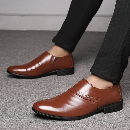 Men’s Casual Leather Pointed Toe Shoes