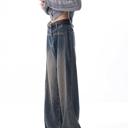 Women’s Nostalgic Raw Hem Wash Jeans