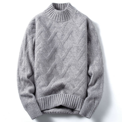Half Turtleneck Sweater For Men