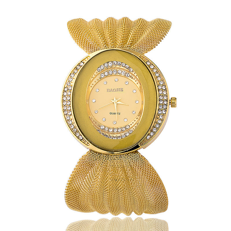 Women’s Fashion Mesh Strap Watch – Silver/Metal Tone