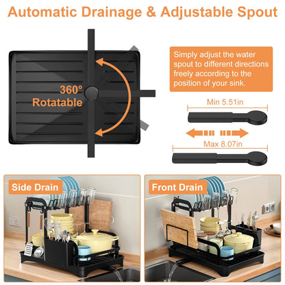 Dish Drying Rack For Kitchen Counter