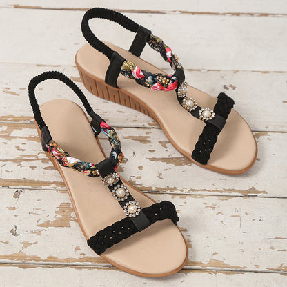 Bohemian Braided Sandals For Women